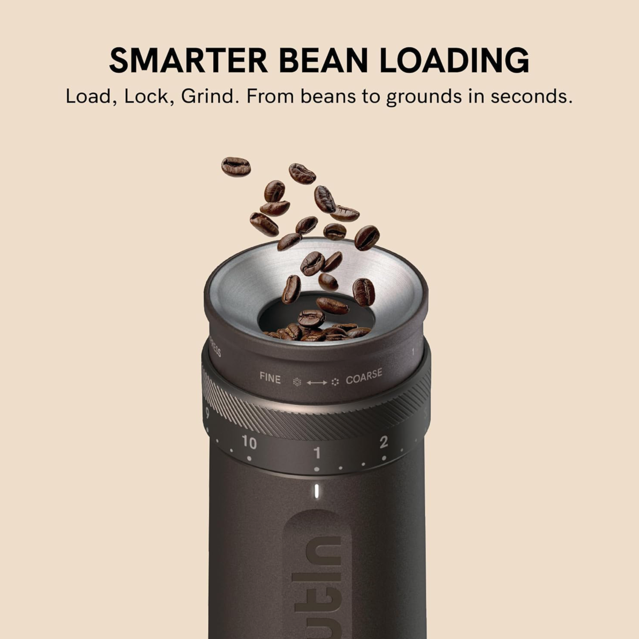 OUTIN Fino Portable Electric Coffee Grinder – Tundra Brown