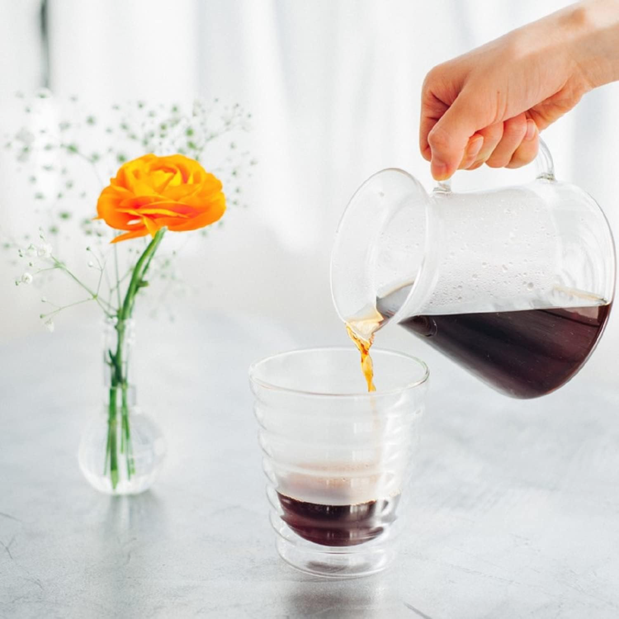 Hario V60 Glass Pour Over Brewing Kit, Size 02 – Clear