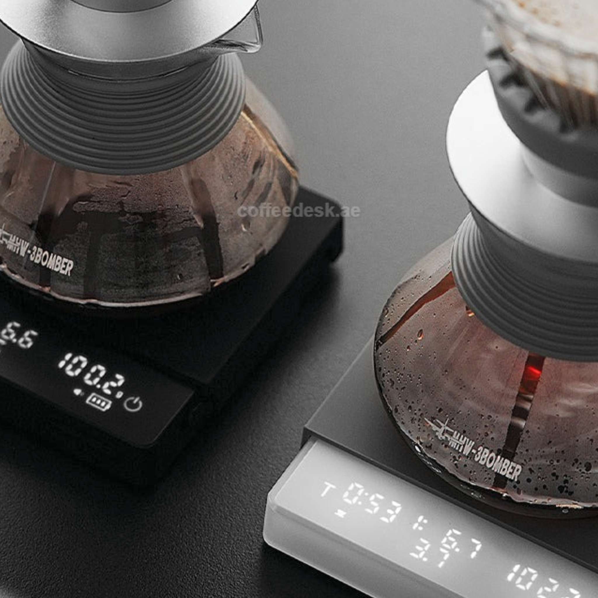 MHW-3BOMBER Cube Coffee Scale 3.0 Pro with Timer – Black