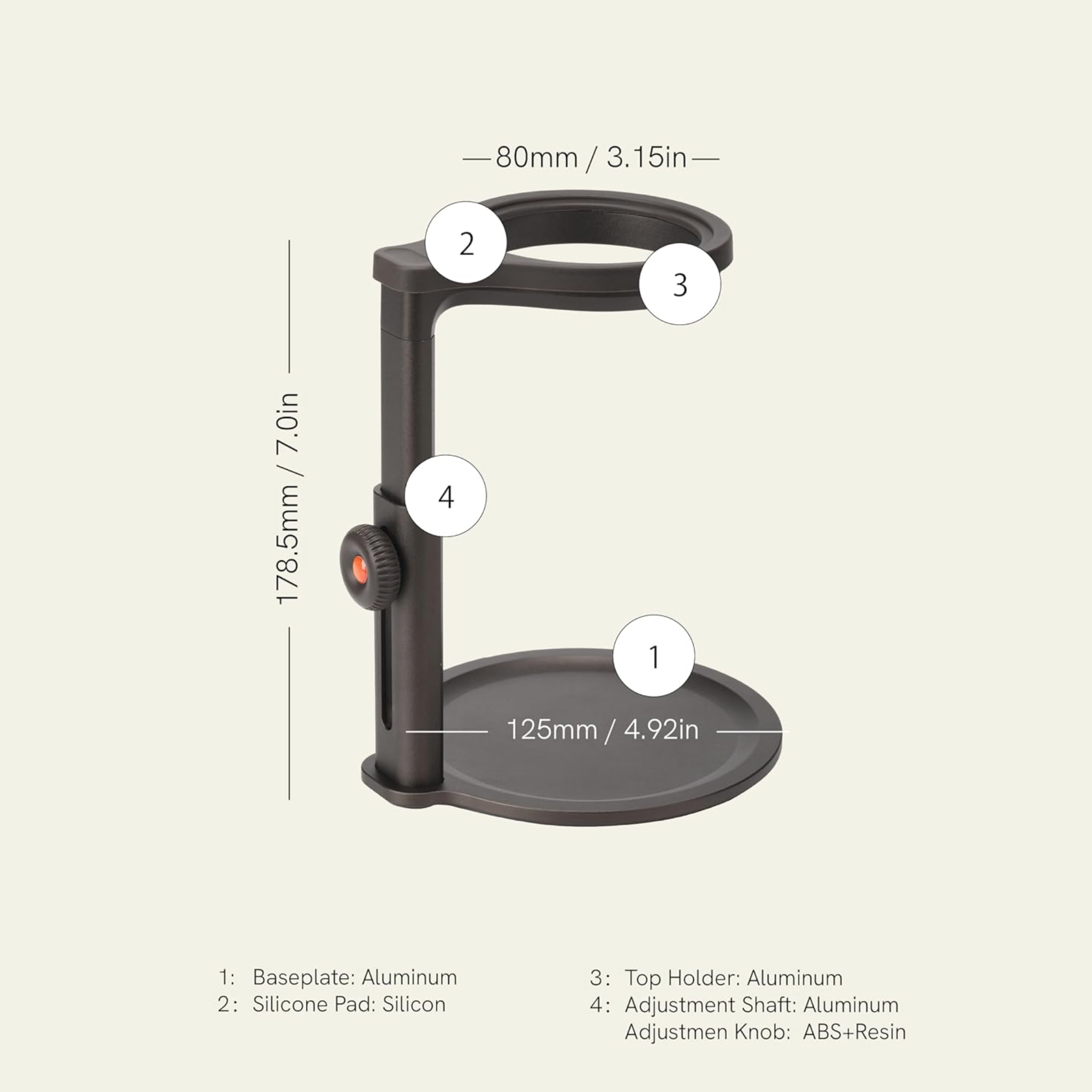 OUTIN Universal Coffee Stand for Portable Espresso Machines