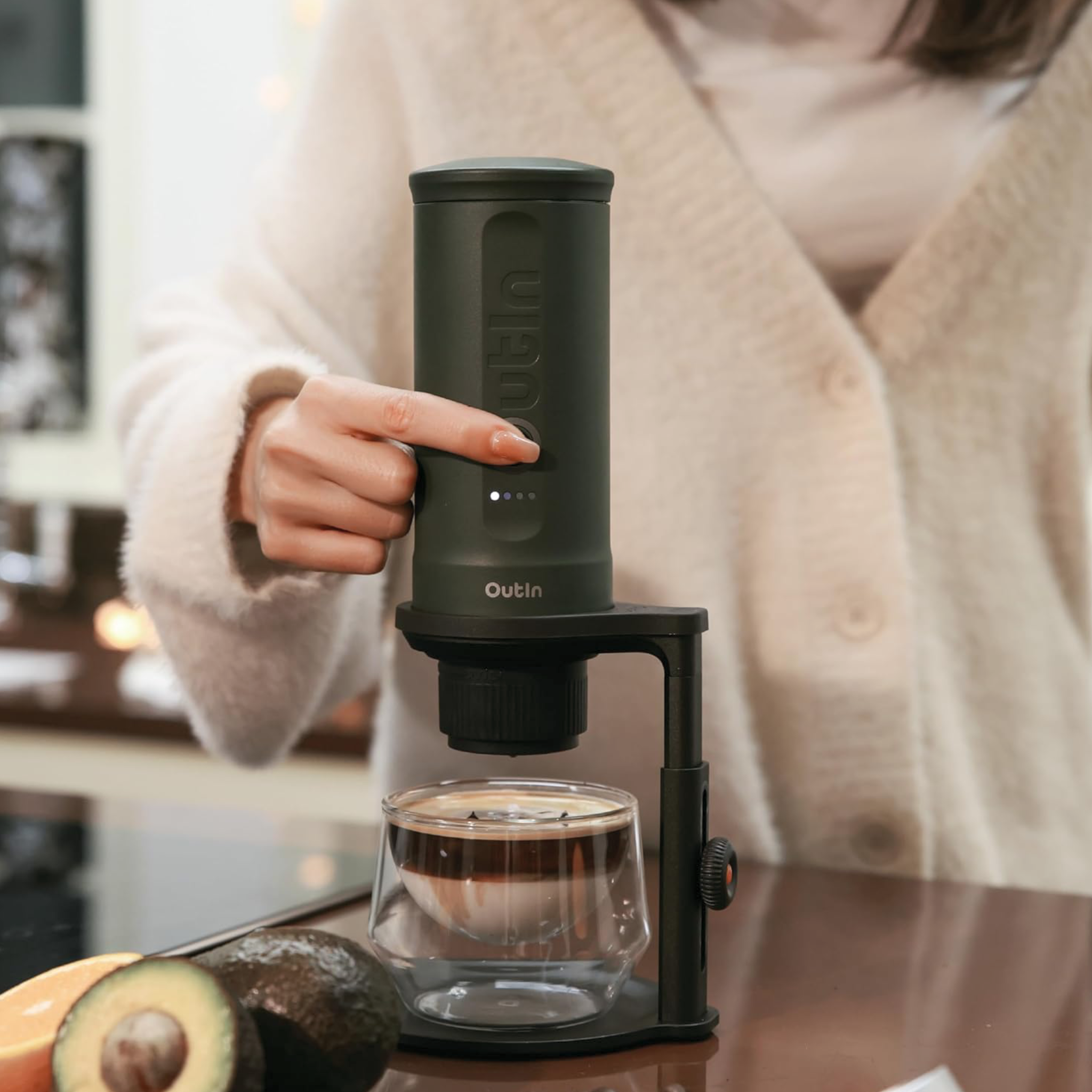 OUTIN Universal Coffee Stand for Portable Espresso Machines