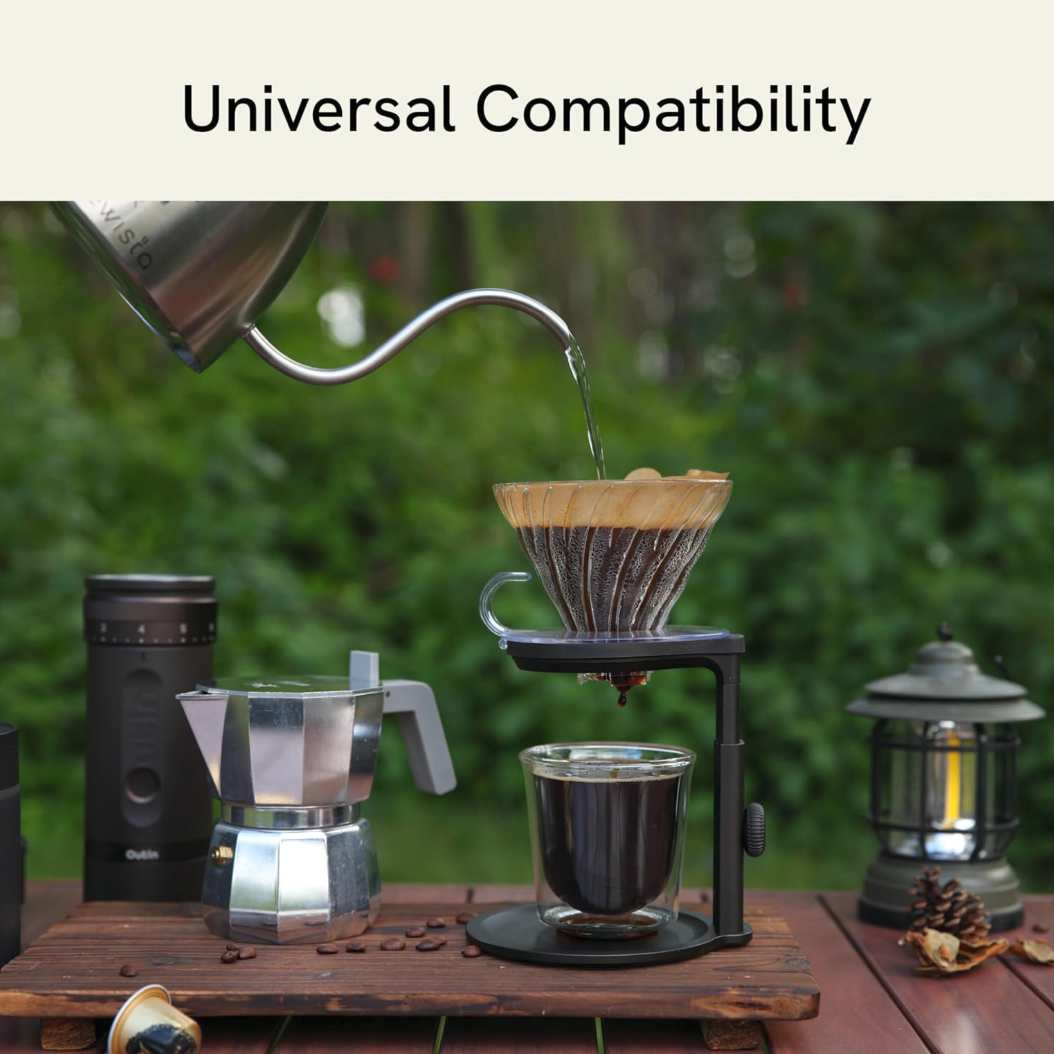 OUTIN Universal Coffee Stand for Portable Espresso Machines