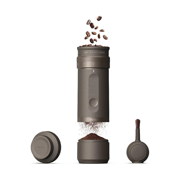 OUTIN Fino Portable Electric Coffee Grinder – Tundra Brown