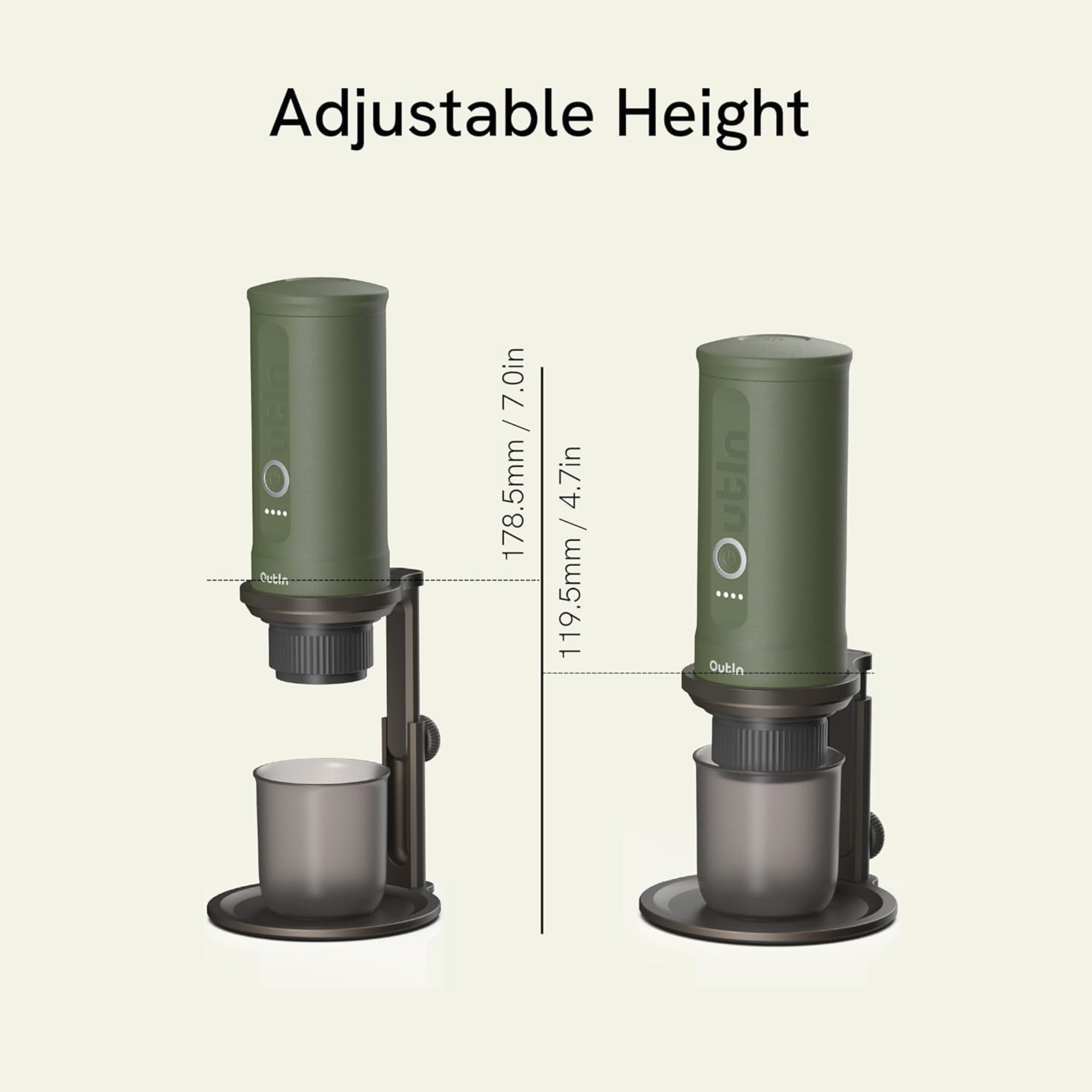 OUTIN Universal Coffee Stand for Portable Espresso Machines