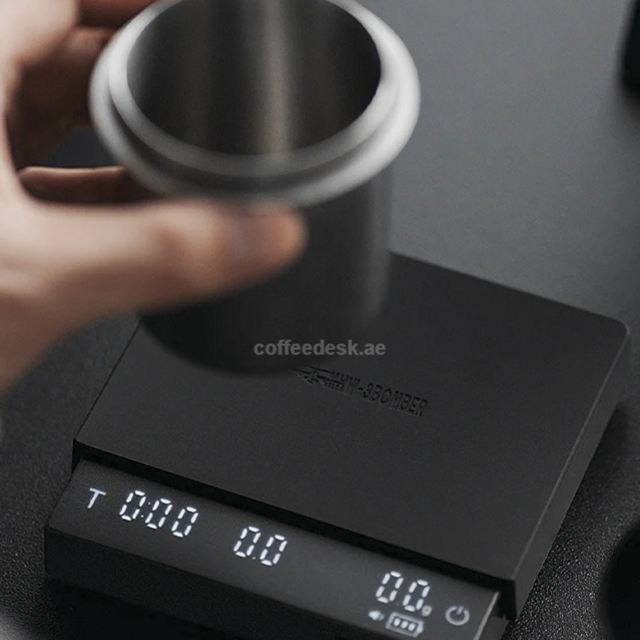 MHW-3BOMBER Cube Coffee Scale 3.0 Pro with Timer – Black